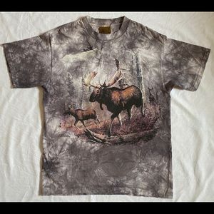Vintage 1997 The Mountain. Moose Graphic Tie Dye